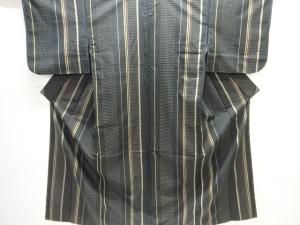 大正ロマン　縞織出し着物